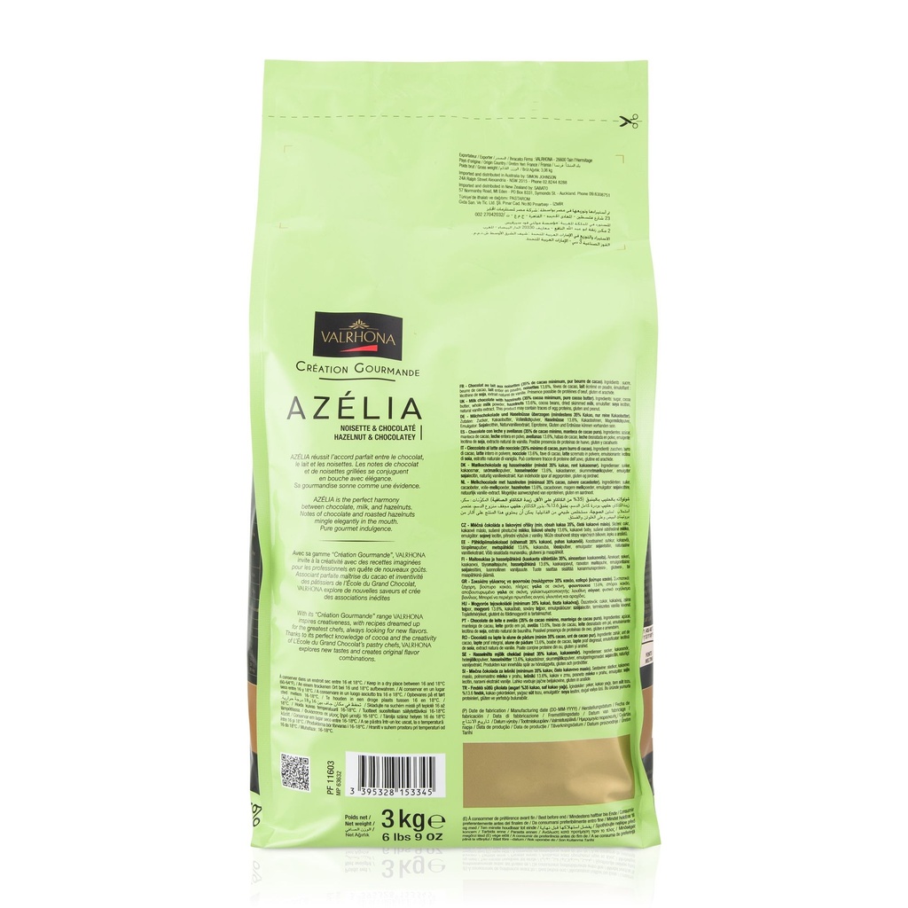 Valrhona Azelia 35 Milk Couverture Chocolate Feves 3kg Candy Bar Sydney